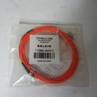 Belkin LC/ST Multimode 50/125 &micro;m Duplex Glasfaser-Netzwerkkabel 3 m