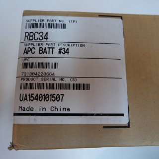 APC Replacement Battery Cartridge #34 - USV-Akku Bleisäure - Schwarz