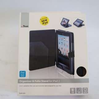 Trust Organiser & Folio Stand Tasche - für Apple iPad 2