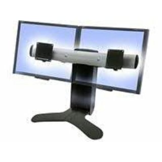 Ergotron LX Dual Display Lift Stand - Aufstellung für Dual-Flachbildschirm - Schwarz
