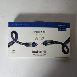 INAKUSTIK Premium Optokabel (1,0m) Lichtleiterkabel blau