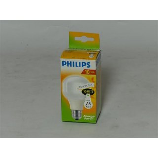 Philips Softone ESaver 16W WW E27 230-240V T60