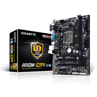 Gigabyte GA-H110M-S2PV Intel H110 LGA 1151 (Socket H4) Micro ATX