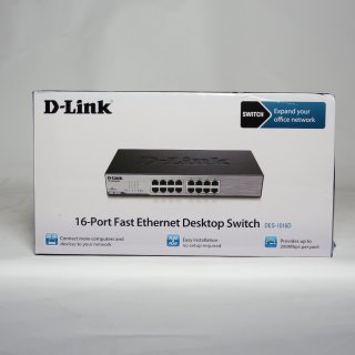 D-Link Ethernet Switch 10/100 Mb 16 Port DES-1016D