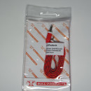 Lightning USB Kabel, flaches Schnürsenkel-Design 1m, Rot