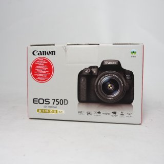 CANON EOS 750D Kit DFIN III Spiegelreflexkamera 24.2 Megapixel mit Objektiv