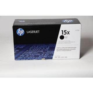 HP 15X Schwarz   LaserJet Tonerkartusche mit hoher Reichweite