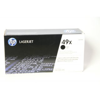 HP 49X Schwarz   LaserJet Tonerkartusche mit hoher Reichweite
