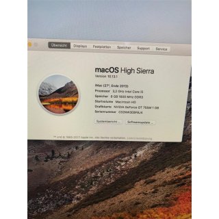 Apple IMac 68,6 cm (27 Zoll) Ende 2013 8GB I5 GeForce GT 755M