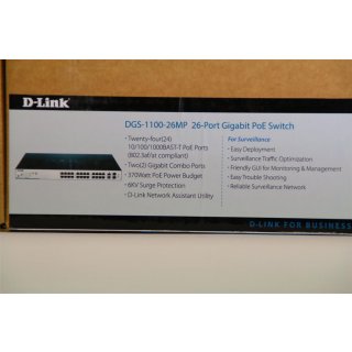 D-Link DGS-1100-26MP 26-Port Gigabit PoE