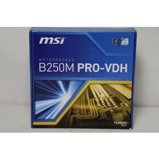 MSI B250M PRO-VDH, DDR4-SDRAM, DIMM, 2133,2400 MHz, Dual, 1.2