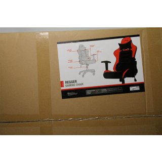 SPEEDLINK Regger Gaming Chair, PC-Gaming Schreibtischstuhl Rot,