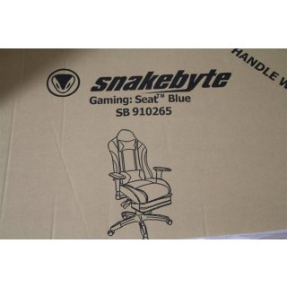 SNAKEBYTE SB910265 Gaming-Seat Blau, Gaming-Stuhl, Blau