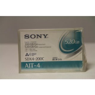 Sony AIT-4 SDX4-200CN Datenkassette (Bandlänge 246 m) 200/520 GB