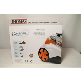 THOMAS 786.550 Cycloon Hybrid Pet & Friends, Staubsauger ohne Beutel, Orange/Weiß