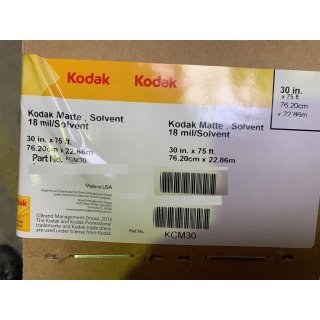 Kodak Solvent Matte Canvas 76,2cm x 22,86m (30&quot; x 75 Roll)