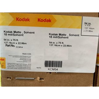 Kodak Solvent Matte Canvas 137,16cm x22,86m (54" x 75 Roll)