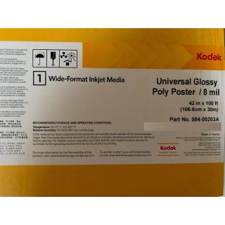 Kodak Universal Glossy Poly Poster, 106,6 cm x 30m (42"x100 )