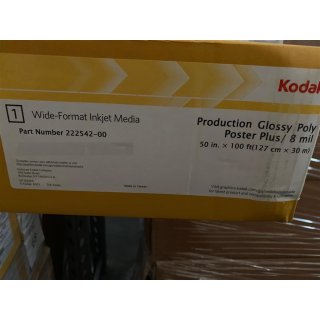 KODAK Production Glossy Poly Poster Plus 127 cm x 30 m (8 Mil) (50"x100)