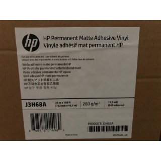 HP Permanent Matte Adhesive Vinyl 762mm x 45,7m (30in x150ft) (J3H68A)