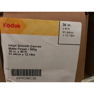 Kodak Professional Inkjet Smooth Canvas 91,44cm x 12,19m, 36"x40, 365gsm