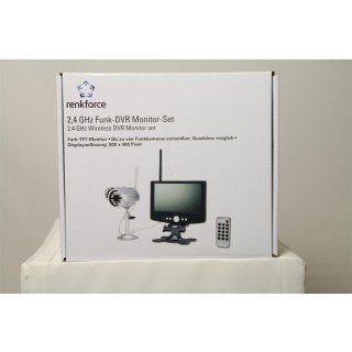 Renkforce 37370A1 Funk-Überwachungskamera-Set 4-Kanal mit 1 Kamera 1280 x 720 Pixel 2.4GHz