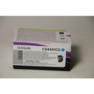Lexmark Toner  C544X1CG Besonders hohe Ergiebigkeit - Cyan -