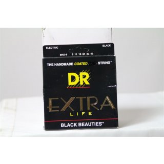 DR Extra-Life Black Beauties · Saiten E-Gitarre
