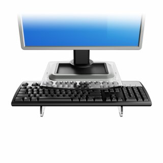 Dataflex Addit monitor riser 550 - Aufstellung für Monitor / Tastatur