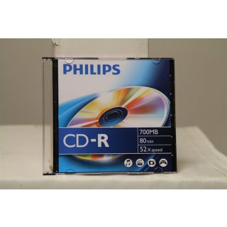 Sonderposten 43 X Philips 10 x CD-R - 700 MB (80 Min) 52x - Silber