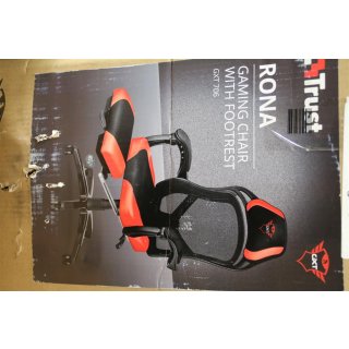 Trust GXT 706 Rona Gaming-Stuhl mit Fußstütze ROT