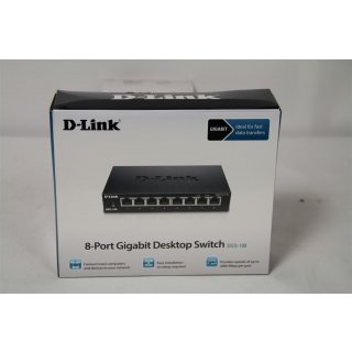D-Link DGS 108 - Switch - 8 x 10/100/1000