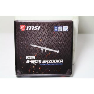 MSI MAG B460M BAZOOKA - Motherboard - micro ATX - LGA1200-Sockel - B460 - USB 3.2 Gen 1 - Gigabit LAN - Onboard-Grafik (CPU erforderlich)