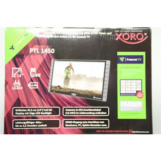 Xoro PTL 1450 Tragbarer TV 35.5cm 14 Zoll EEK: A (A++ - E) Akkubetrieb