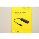 Delock Netzwerkadapter - USB-C 3.1 Gen 1 / Thunderbolt 3