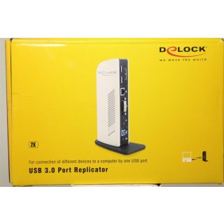 DeLOCK USB 3.0 Port Replicator - Port Replicator