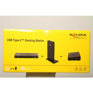 DeLOCK USB Type-C DP 1.4 Docking Station 4K - Dockingstation - HDMI, DP