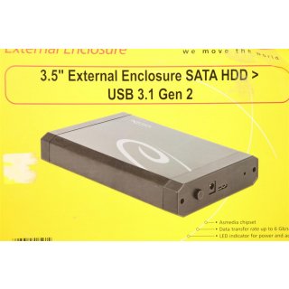 DeLock 3.5 Externes GehäUse SATA HDD > USB 3.1 Gen 2