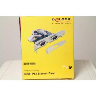 DeLOCK PCI Express Card 2 x Serial - Serieller Adapter