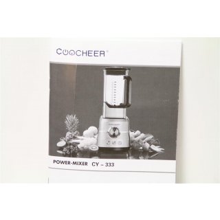 Standmixer Smoothie Maker, COOCHEER 2000W Mixer, 35000 U/min Professioneller Shakes Blender, Mühle und Eisbrecher,