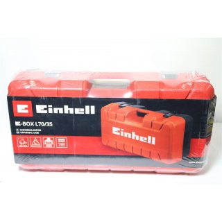 Einhell E-Box L70/35, Schwarz, Rot, Schaum, Kratzresistent, Spritzwassergeschützt, 700 mm, 250 mm, 350 mm