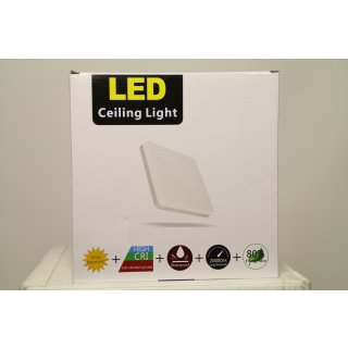 Ouyulong LED-Deckenleuchte, 36 W, quadratisch, Deckenleuchte, 2340 lm, Naturweiß, 4000 K, quadratisch, LED