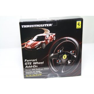 Thrustmaster Ferrari 458 Challenge Wheel Add-On Schwarz USB 2.0 Steuerrad PC, Playstation 3