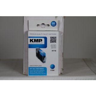 KMP Tintenkartusche für HP Photosmart C5380/C6380, H110, cyan