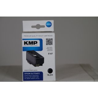 KMP Tintenkartusche für Epson Expression Premium XP-600, E167, black