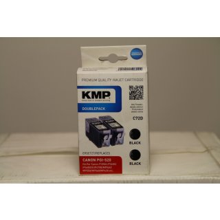 KMP DOUBLEPACK C72D - 2er-Pack - 19 ml - Schwarz