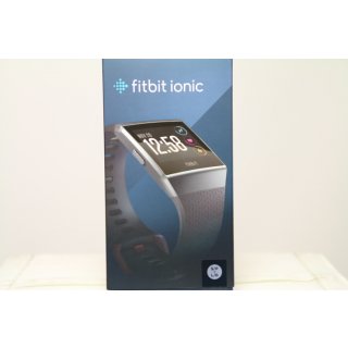 Fitbit Ionic intelligente Uhr - holzkohlefarben , Smoke Gray