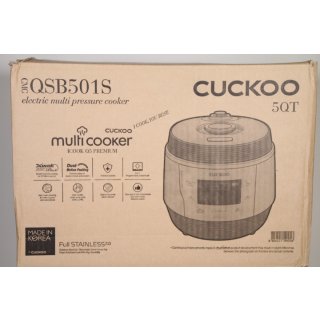 Cuckoo Reiskocher CMC-QSB501S, 1150 W, Dampfdruck Multikocher, Schnellkochtopf, Schongarer