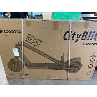 CITYBLITZ CB076SZ Beast E-Scooter mit Straßenzulassung (10 Zoll, Schwarz)