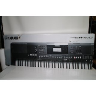Yamaha PSR-EW410 Digital Keyboard, schwarz – Einsteiger-Keyboard für den ambitionierten Spieler – Mit DJ-Funktionen, leistungsstarkem Verstärker & USB-to-Host-Anschluss